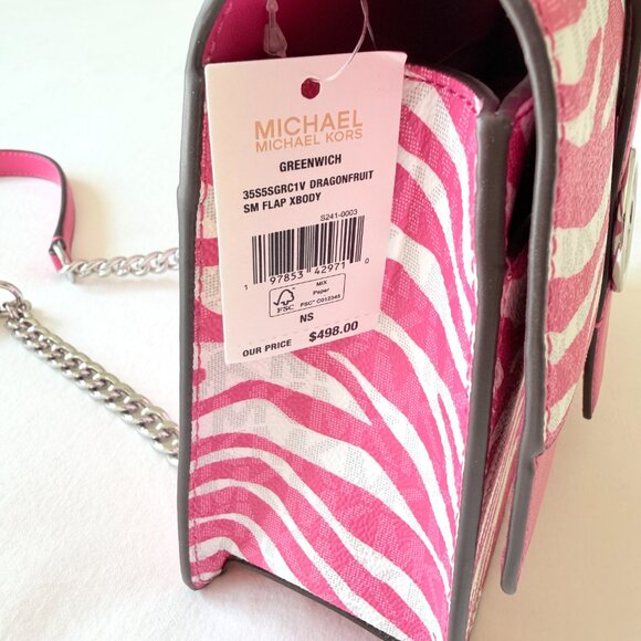 Michael Kors Zebra Print Crossbody Bag - Picture 13 of 16